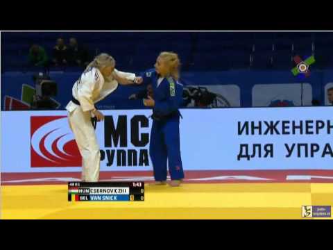 Judo 2016 European Championships Kazan: Csernoviczki (HUN) - van Snick (BEL) [-48kg] final
