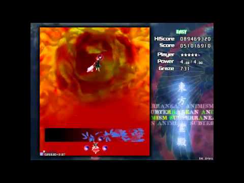 Touhou 11 Subterranean Animism Playthrough Easy Modo (2/3)