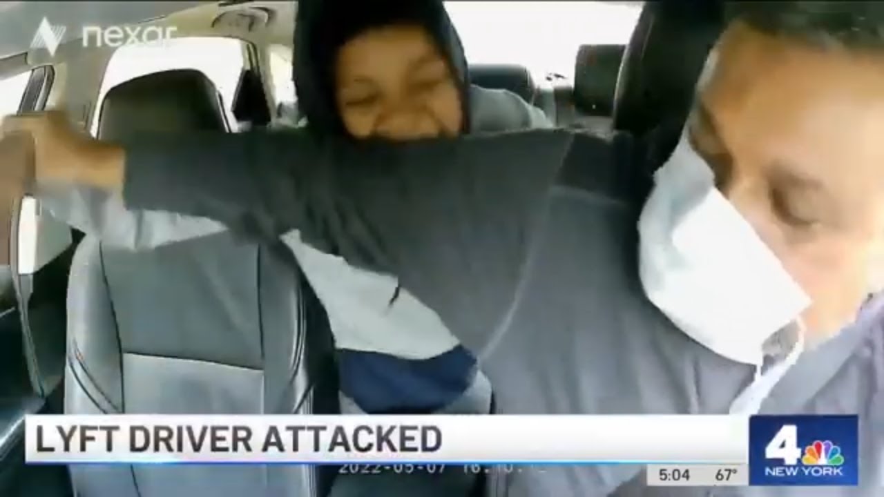 Caught on Camera: Lyft Passenger BITES Driver After Trying to Steal His Phone | NBC New York