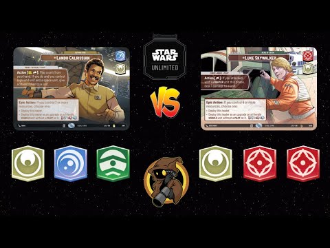 Lando4 Command vs Luke4 Aggression | Star Wars Unlimited Premier Gameplay | Bo3