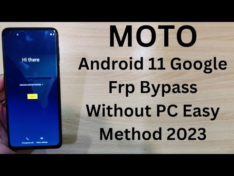 Moto G31 Frp Bypass Android 11 Latest Patch | How To Unlock Google Frp Bypass