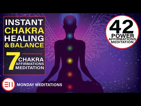 42 Affirmations Meditation to Heal and Balance Your 7 Chakras | Extremely Powerful!!