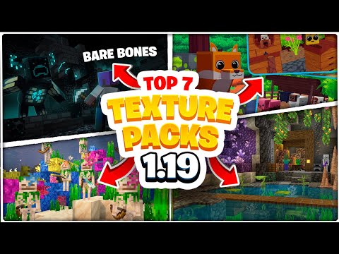 🔴 TOP 7+1 TEXTURE PACKS for MINECRAFT 1.19 - 1.19.1 (JAVA and BEDROCK) 🍬 TEXTURE PACK 1.19