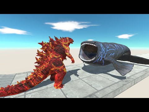 New Monster Godzilla 2021 Lava Vs ALL Team Monster Bloop Death run -Animal Revolt Battle Simulator