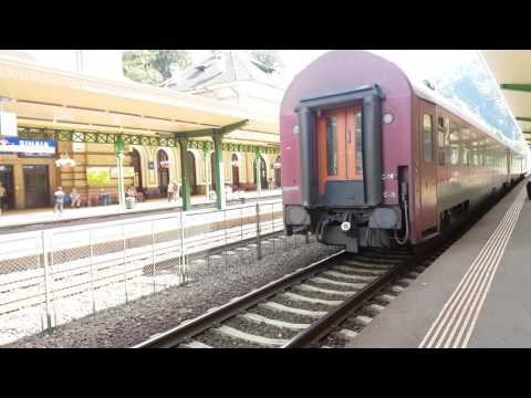 IR1636 de la Constanța via București și IR1732-1 de la Galați spre Brașov în gara Sinaia