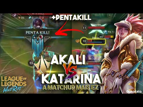 SNOWBALLANDO de AKALI e CARREGANDO | PENTAKILL! | Wild Rift | MONO AKALI CHALLENGER