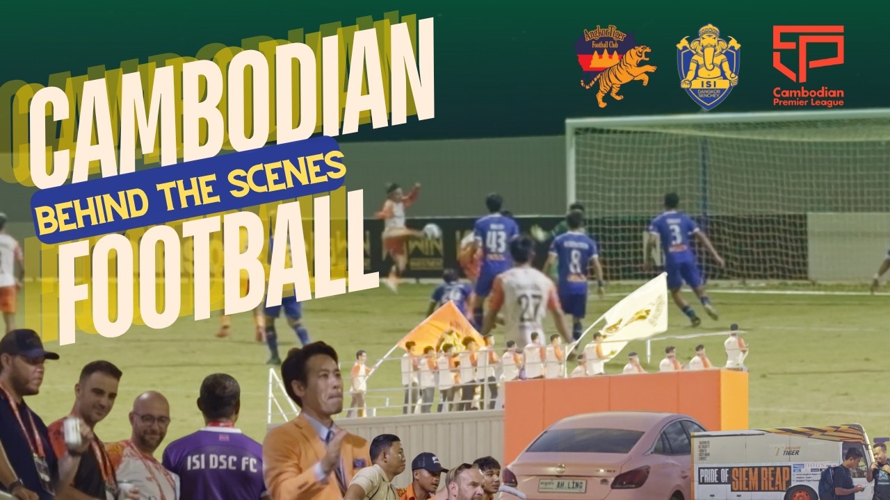 [4K] This is CAMBODIAN FOOTBALL! Inside the Most Intense CPL Game | Angkor Tigers vs ISI