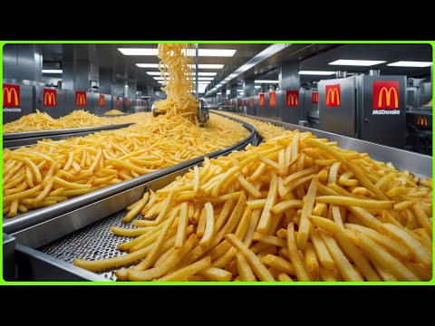 How French Fries are Made in Mega Factory With Modern Food Processing Technology