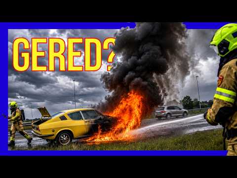 😱 Rook onder de motorkap... seconden later staat deze oldtimer in brand 🚗🔥