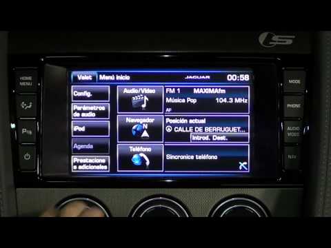 Jaguar F-Type. Modelo 2013. Información y ajustes sistema multimedia