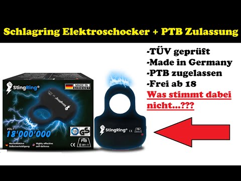 Brass knuckle "StingRing" electroshock weapon with PTB approval - What do the German Weapons Act ...