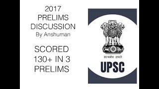 2017 Prelims Questions Discussion - By IFoS 2018 AIR 11 and CSE 2018 AIR 356