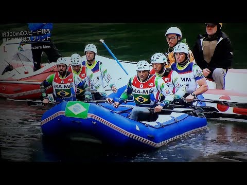 Equipe Masters Rio Abaixo de Rafting nas águas do World Rafting Championship 2017 Japan