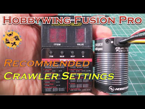 Hobbywing Fusion Pro 2300kv | Recommended Crawler Settings