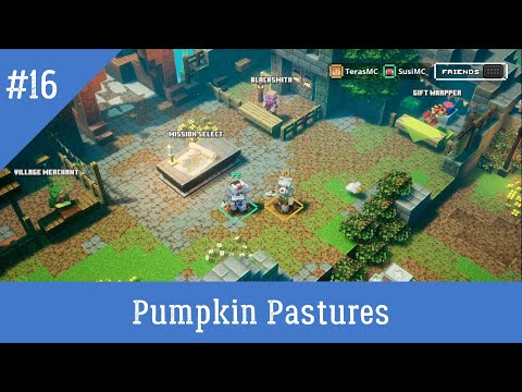 Minecraft Dungeons Pumpkin Pastures Adventure Difficulty Multiplayer Gameplay Walkthrough Part 16