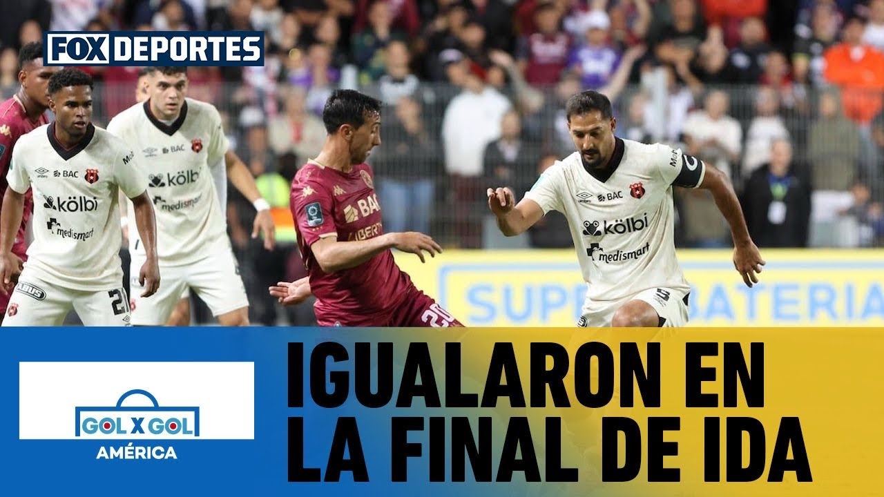 😳 ¡VIBRANTE EMPATE! | Saprissa y Alajuelense igualaron en la final de ida | GolXGol