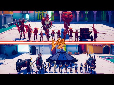 MEGA DYNASTY TEAM vs MEGA RENAISSANCE TEAM - Totally Accurate Battle Simulator | TABS