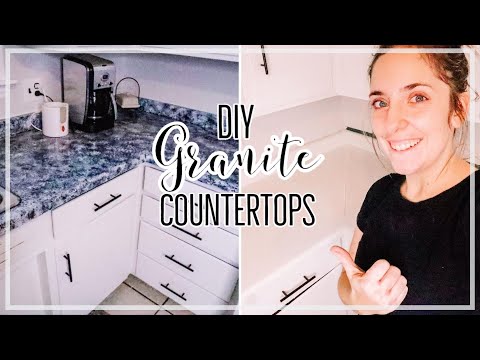DIY GRANITE COUNTEROPS | HOW TO PAINT YOUR COUNTERTOPS...