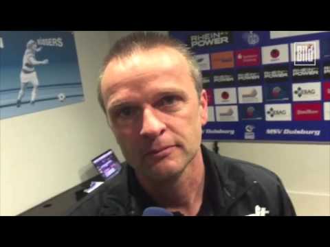 Dynamo-Trainer Stefan Böger vorm Pokalspiel gegen Bochum