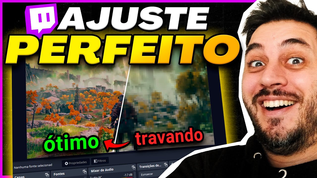 🔥 Como Configurar LIVE PERFEITA na Twitch em Segundos