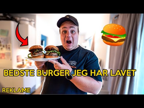 JEG LAVER DEN BEDSTE HJEMMELAVET BURGER!!