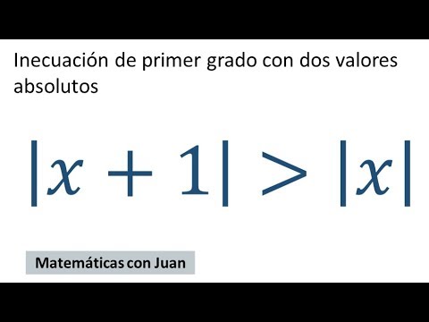 ▷ Resolver inecuaciones o desigualdades de primer grado con DOS VALORES ABSOLUTOS