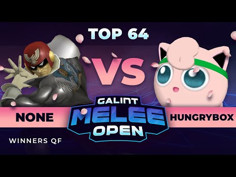 Galint Melee Open: Spring Edition - N0ne (Captain Falcon) vs Hungrybox (Jigglypuff) - Top 64 WQF