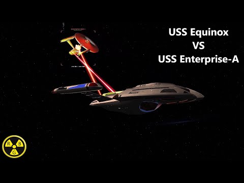 USS Equinox VS USS Enterprise A | Star Trek Ship Battle | Bridge Commander | Retro Badger