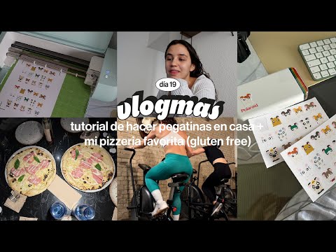 VLOGMAS 19 | How I make stickers at home + my favorite pizzeria (gluten free) + crossfit