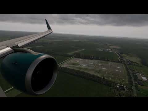 GUSTY A321neo Landing at Bournemouth EGHH (X-plane 11)