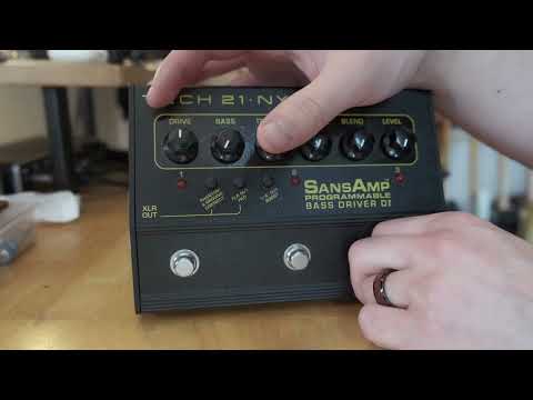 Tech 21 Sansamp Programmable Bass Driver 2008 - Present - Black image 5