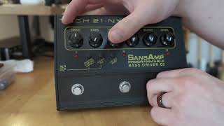 Video thumbnail for Tech 21 SansAmp Programmable Bass Driver DI | Review and Demo by Zachariah Connor