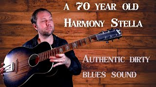 Video thumbnail for A Vintage Stella Harmony - A great guitar for dirty slide blues by Kbald