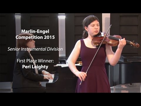 Peri Leighty | Marlin-Engel 2015 - Senior Instrumental Division