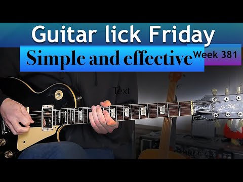 Simple but effective - Lick Friday Week 381