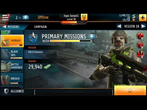 Kill Shot Bravo Region 18=37 Primary Mission Complete