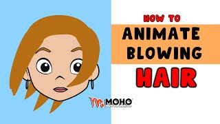 How to animate Blowing Hair Moho - tutorial