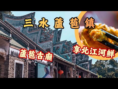 佛山三水行之蘆苞鎮Citywalk🚶‍♂️丨探訪本地最靈古廟✨看胥江祖廟三雕二塑一彩丨打卡「廣東版阿勒泰草原」北江大堤丨必喫北江極品河鮮❣️清蒸野生桂花魚🐟鹹蛋黃避風塘炒河蟹🦀丨#大灣區 #佛山美食