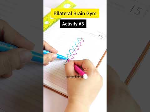 Bilateral Brain Gym/ Both Side Brain Exercise On Paper/ Left Brain & Right Brain Activity For Kids