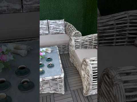 Комплект меблів з витонченим дизайном. Меблі з ротангу Монтекассіно #ротанг #меблі