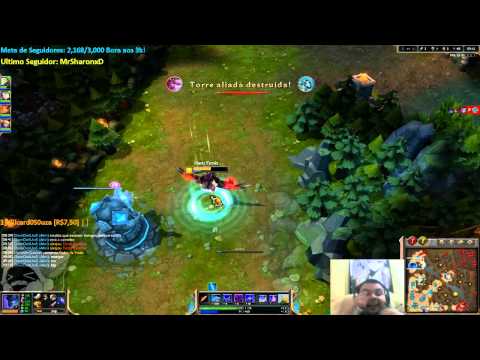 LoLBR - Ranked - Noc TOP VS Jarvan TOP (Risada do Haru)