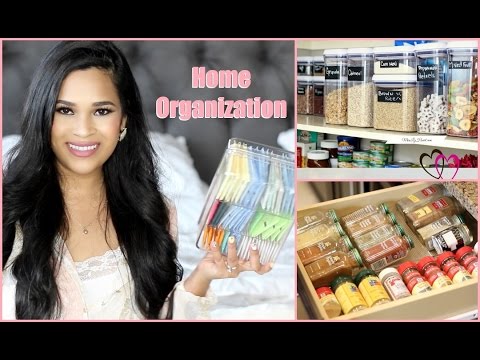 Spring Cleaning Organization Tips -  Kitchen And Bathroom Organization MissLizHeart Video