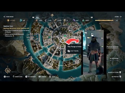Where to find the Blacksmith in Atlantis | AC: Odyssey DLC