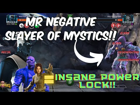 Mr Negative Slayer of Mystics | Insane Quake + NF Synergy Power Lock! | Marvel Contest of Champions