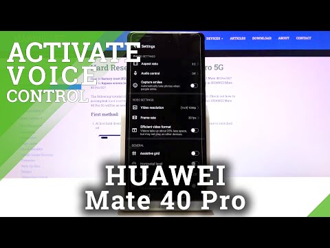 How to Activate Audio Control on HUAWEI 40 Pro 5G - Camera Settings