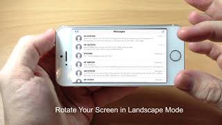 Make Iphone Go Landscape Mode Permanently!