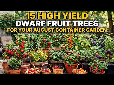 15 High Yield Dwarf Fruit Trees for Your August Container Garden