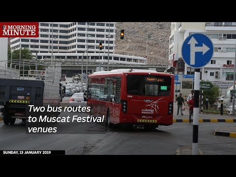 Duas rotas de ônibus para locais do Festival de Mascate