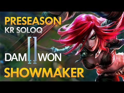 Preseason: Damwon Gaming ShowMaker - Katarina Mid Lane - KDA 14/5/16
