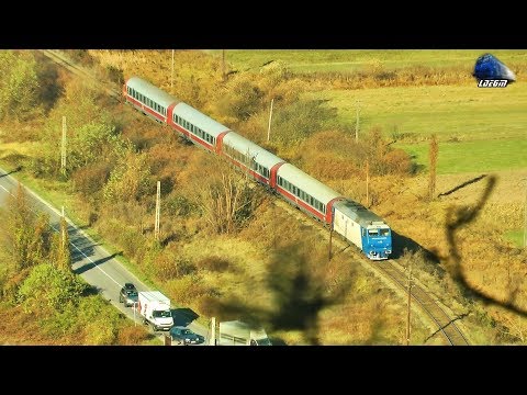 Jimmy 64-1357-4 & IR1834 Timisoara Nord-Oradea-Cluj-Suceava-Iasi in Suncuius - 17 November 2018